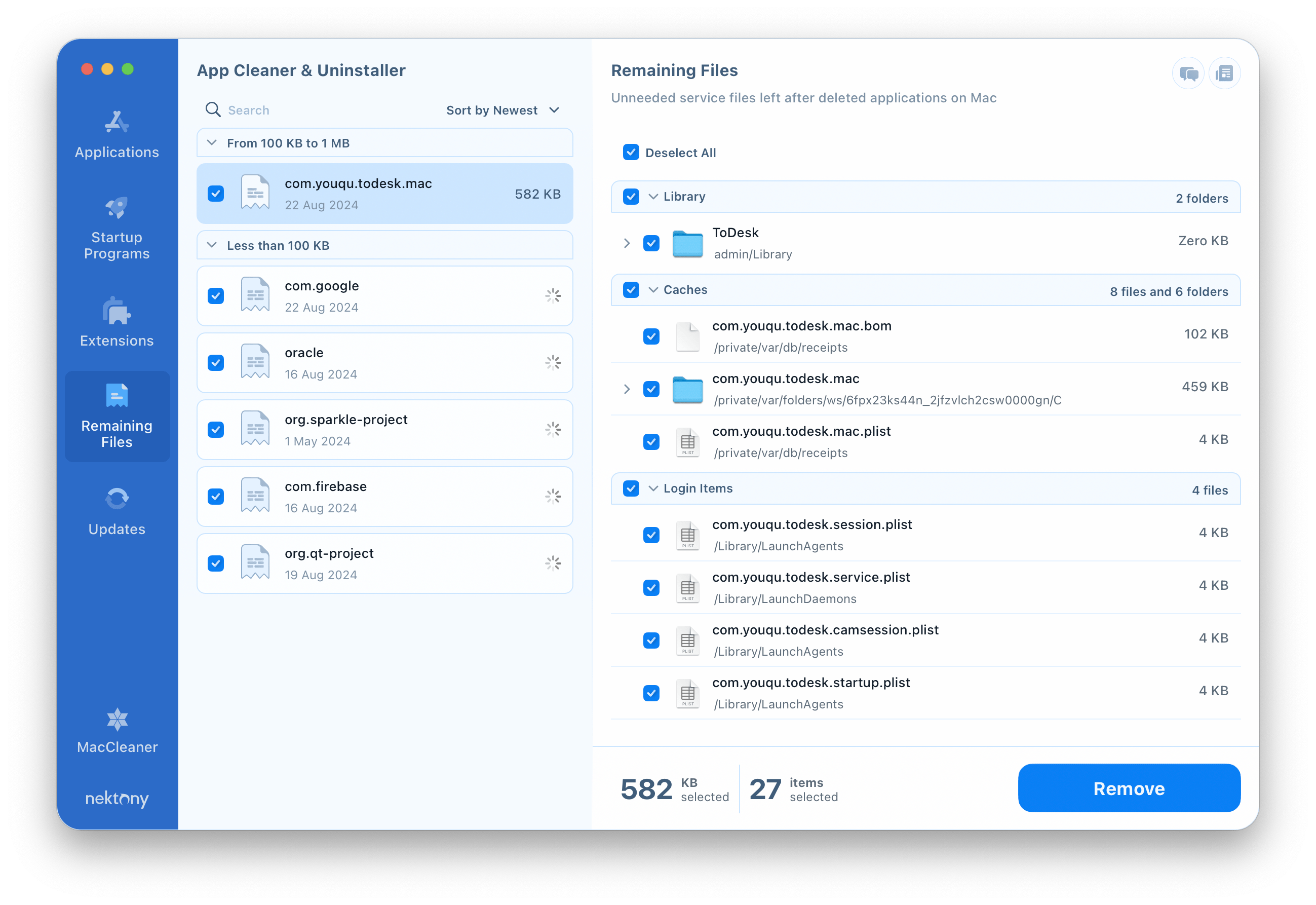 ToDesk remaining items