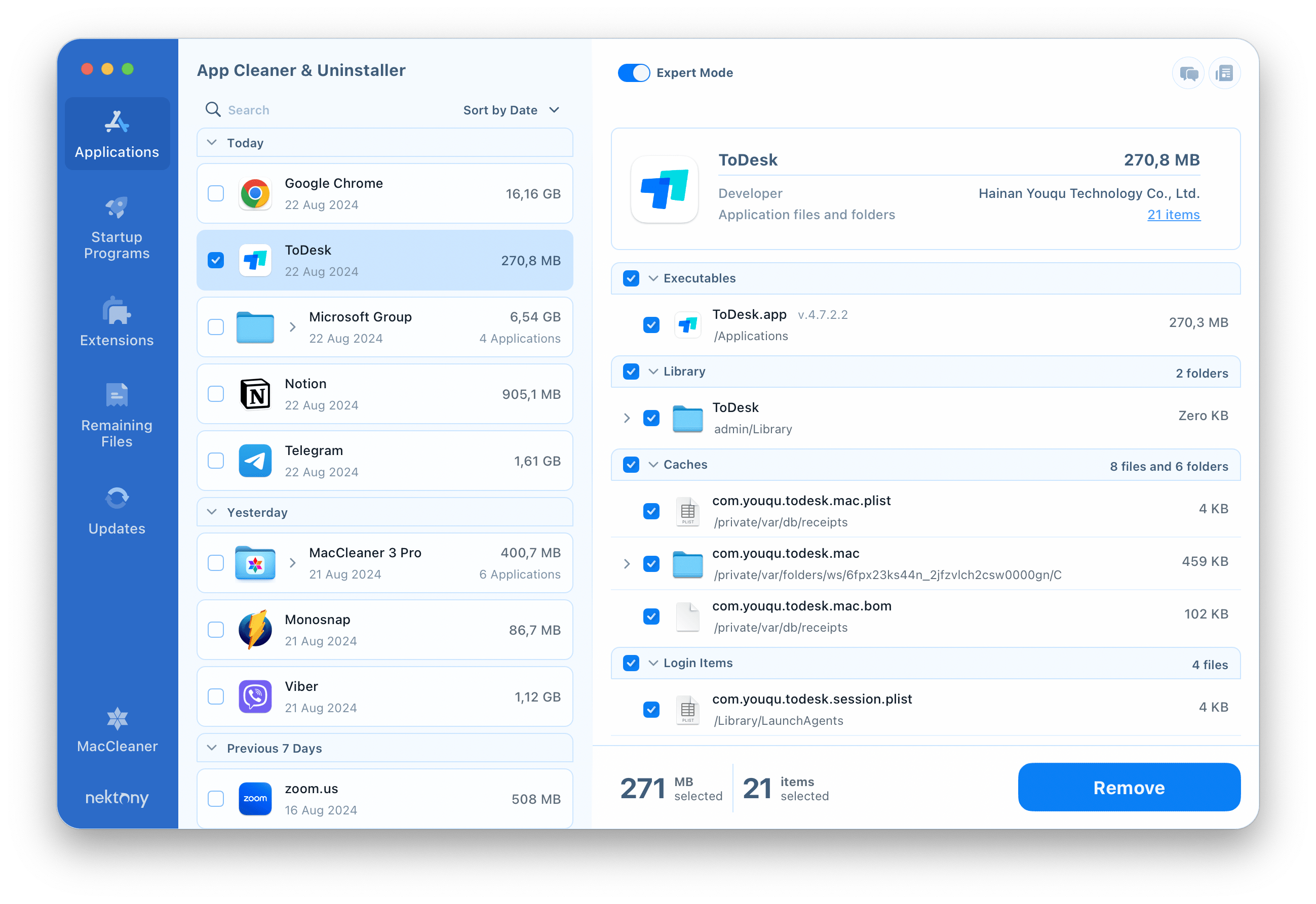 Removing ToDesk from Mac