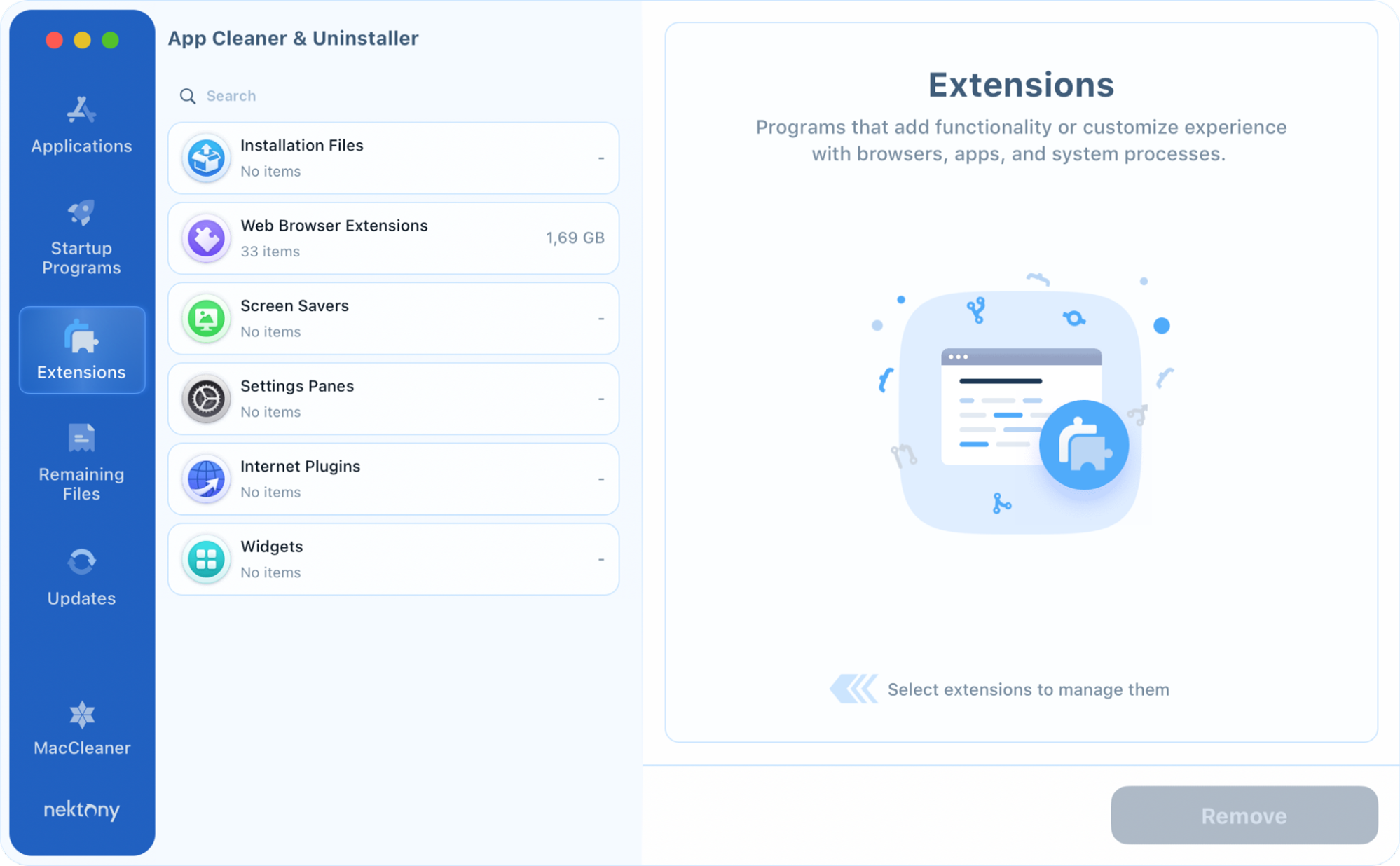 app cleaner uninstaller all extensions